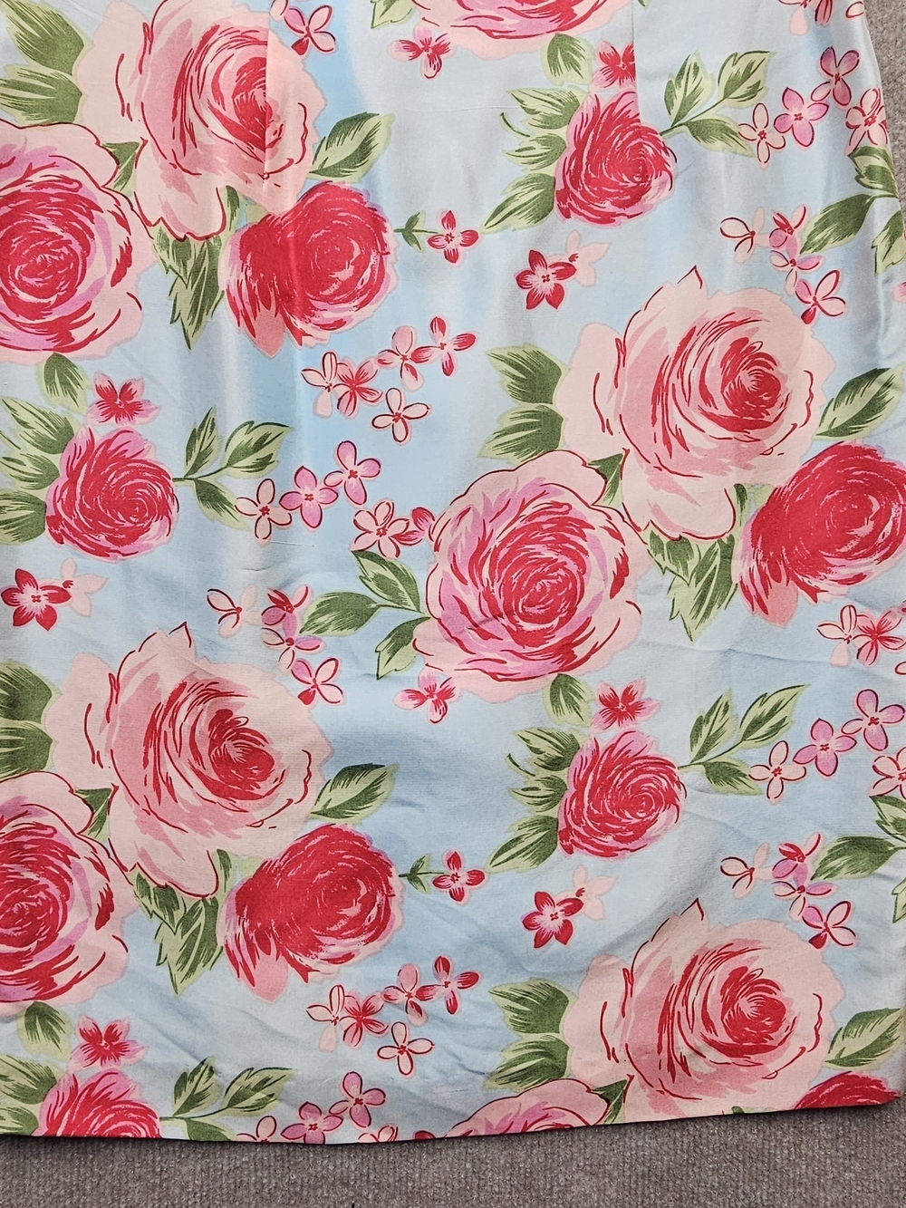 Vintage Spenser Jeremy Silk Rose Floral Sheath Dress Cottagecore 6 - Picture 9 of 14